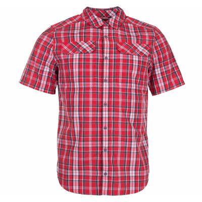 M S/S Pine Knot Shirt, High Rsk Rd Pld, S,  The North Face