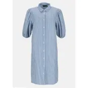 Marina Oversized Shirt W, BLUE STRIPE, 40, Långärmade skjortor