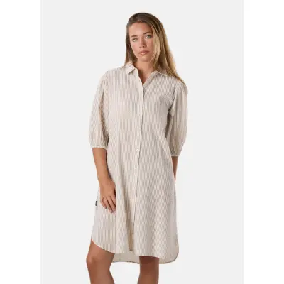 Marina Seersucker Oversized Shirt W