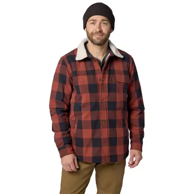 Marmot Hidden Peaks Shirt Jacket Pecan Buffalo Plaid - XL