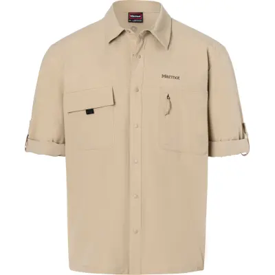 Marmot Men's Airexchange Upf 40 Overshirt Chinchilla