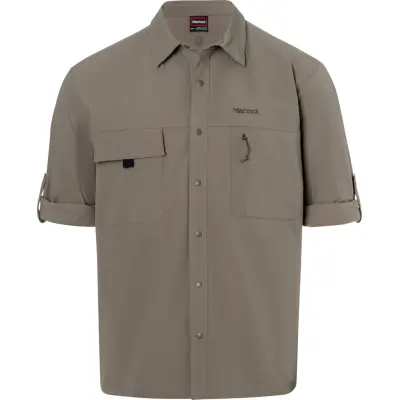 Marmot Men's Airexchange Upf 40 Overshirt Claystone