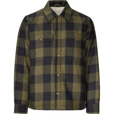 Marmot Men's Ridgefield Sherpa Flannel Shirt Jacket Nori/black