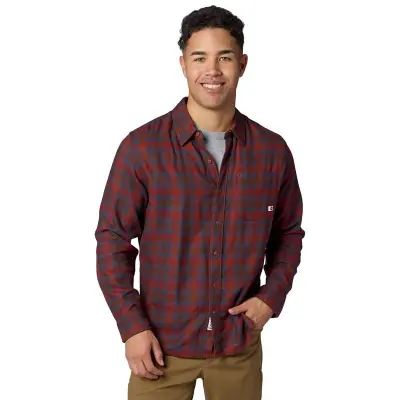 Marmot Rush Creek Lightweight Flannel LS Pecan Plaid - L