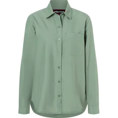 Marmot Women's Airexchange Upf 40 Ls Shirt Agate Green