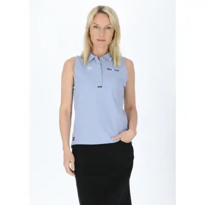 Marstrand Sleeveless Piké W, Lt. Blue, 46,  Skjortor