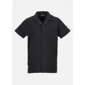 Max Shirt Jr, Black, 110, Kortärmade Skjortor