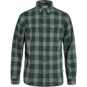 Fjällräven Men's Övik Travel Long Sleeved Shirt Dark Navy/Patina Green