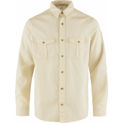 Fjällräven Men's Övik Travel Long Sleeved Shirt Chalk White