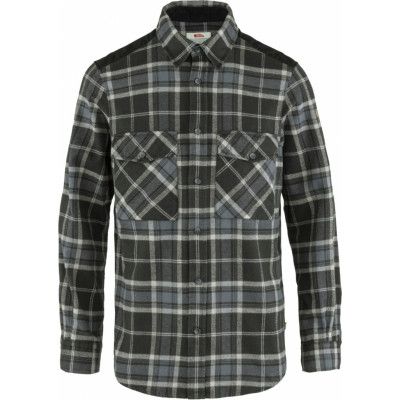 Men's Övik Twill Shirt Black-Fog