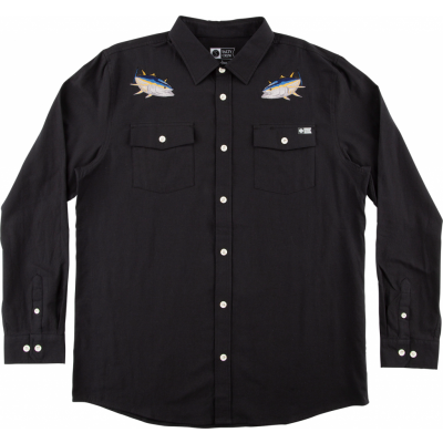 Salty Crew Men's Cortes Long Sleeve Woven Black