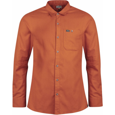 Lundhags Men's Ekren Solid Long Sleeve Shirt Amber