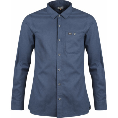 Lundhags Men's Ekren Solid Long Sleeve Shirt Mid Blue