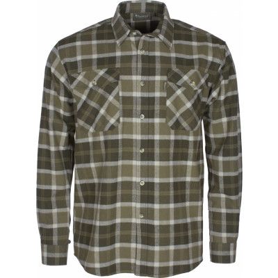 Pinewood Men's Härjedalen Shirt Moss Green/Hunting Olive