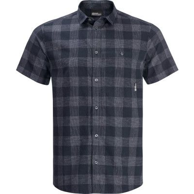 Jack Wolfskin Men's Highlands Shirt Night Blue Checks
