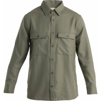 Icebreaker Men's Mer 200 Dawnder Long Sleeve Flannel Shirt Loden