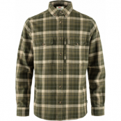 Men's Värmland Heavy Flannel Shirt Green-Deep Forest
