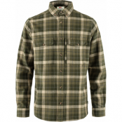 Fjällräven Men's Värmland Heavy Flannel Shirt Green-Deep Forest