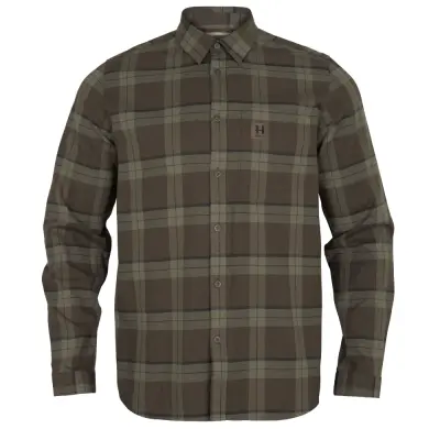 M's Härkila Fjell Långärmad Skjorta Green Check