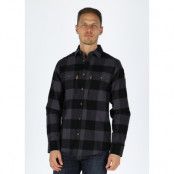 Nordkap Flannel Shirt, Charcoal/Black Check, 3xl,  Långärmade Skjortor