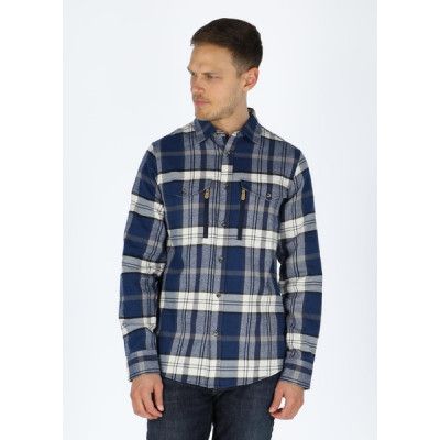 Nordkap Flannel Shirt, Navy Check, 2xl,  Långärmade Skjortor