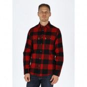 Nordkap Flannel Shirt, Red/Black Check, S,  Långärmade Skjortor