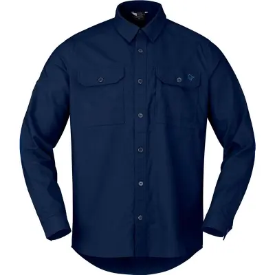 Norrøna Femund Cotton Shirt M'S Navy Blazer - M