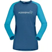 Norrøna Fjørå Equaliser Lightweight Long Sleeve(w) Mykonos Blue/Aquarius