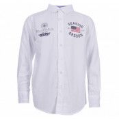 oregon shirt jr, white, 130,  skjortor