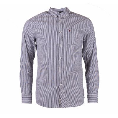 Oregon Shirt, Navy Stripe, S,  Herr