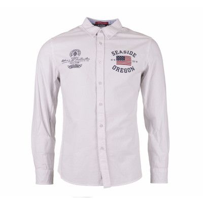 Oregon Shirt, White, S,  Herr