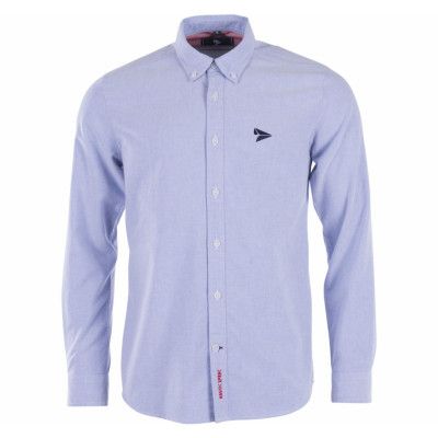 Oxford L/S, Lt Blue/Red, L,  Skjortor