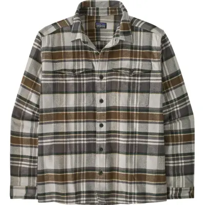 Patagonia Men's Fjord Flannel Shirt Blizzard: Salt Grey