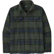 Patagonia Men's Fjord Flannel Shirt Catch: Old Growth Green