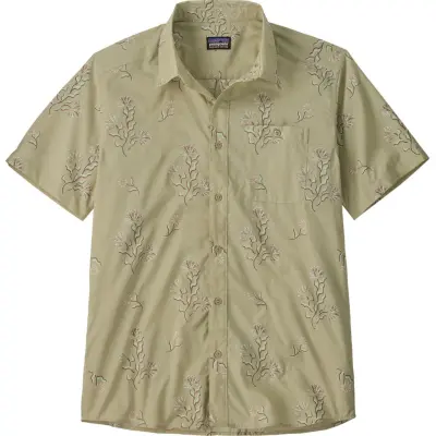 Patagonia Men's Go To Shirt Ocean Blooms: Weathered Stone