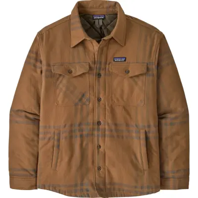 Patagonia Men's Lightweight Insulated Fjord Flannel Shirt Defend: Deer Brown