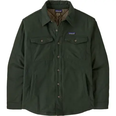 Patagonia Men's Lightweight Insulated Fjord Flannel Shirt Old Growth Green