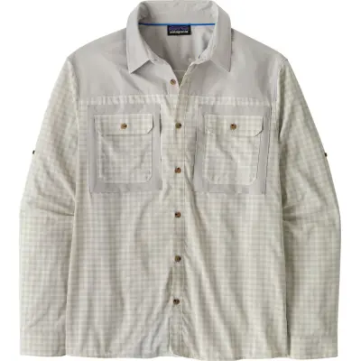 Patagonia Men's Long-Sleeved Self-Guided Sun Shirt North Fork: Crisp Grey