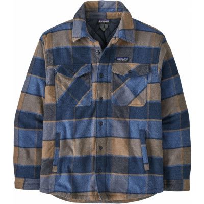 Patagonia Men's Lw Insulated Fjord Flannel Shirt William: Smolder Blue