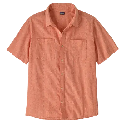 Patagonia M's Back Step Shirt Swell Dobby: Coal Orange