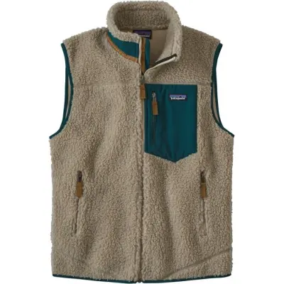 Patagonia M's Classic Retro-X Vest Pelican w/Dark Borealis Green