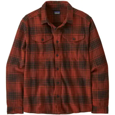 Patagonia M's Fjord Flannel Shirt Cascade/Burnished Red