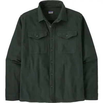 Patagonia M's Fjord Flannel Shirt Whole Weave: Old Growth Green Whole Weave: Old Growth Green S