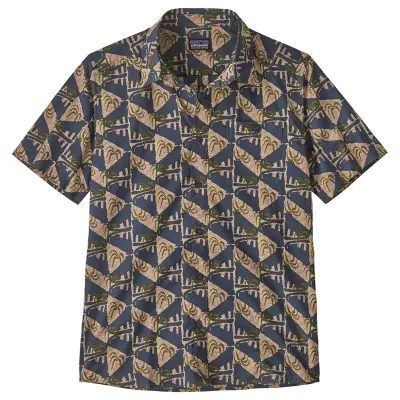 Patagonia M's Go To Shirt Jaguar Geo: Dolomite Blue - S