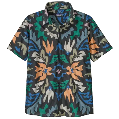 Patagonia M's Go To Shirt Kaleido: Black
