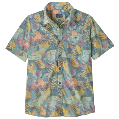Patagonia M's Go To Shirt Moon Tripper: Blue Sage