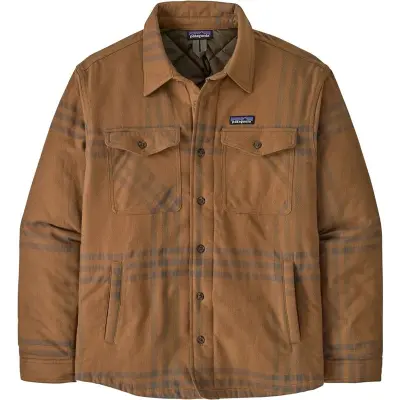 Patagonia M's LW Insulated Fjord Flannel Shirt Defend: Deer Brown