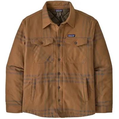 Patagonia M's LW Insulated Fjord Flannel Shirt Defend: Deer Brown