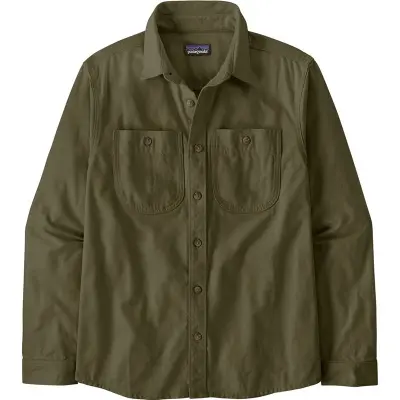 Patagonia M's Point Reyes Canvas Shirt Basin Green - L