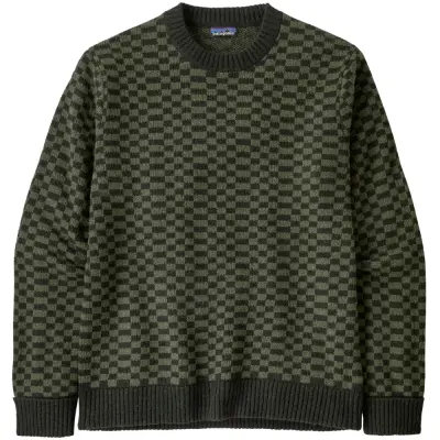 Patagonia M's Recycled Wool-Blend Sweater Finned: Old Growth Green
